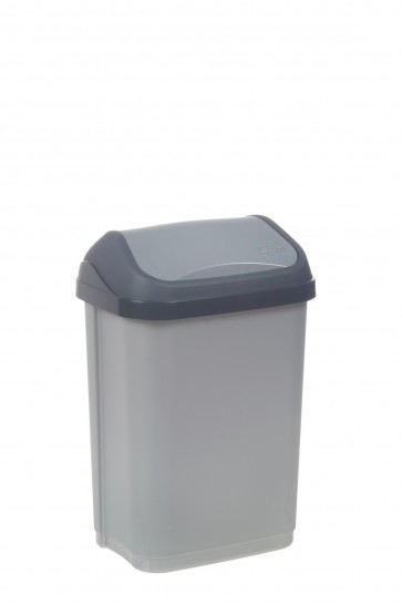 "Swing-Bin" Szemetes, 10 l, ezüst   UTOLSÓ 3 DB