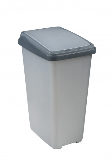 "Slim-Bin" Szemetes 45 l, ezüst   UTOLSÓ 3 DB