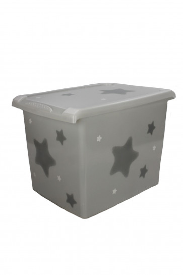 Fashion műanyag tároló doboz , "Star", 39x29x27 cm