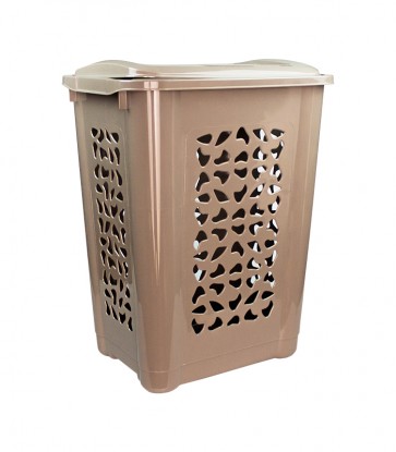 Magas ruháskosár, 60 l, szürke - UTOLSÓ 7 DB
