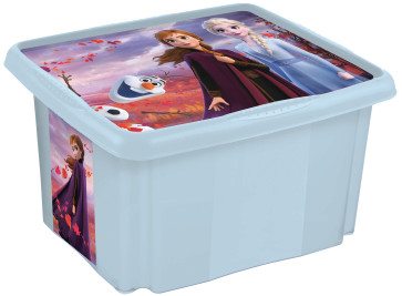 Műanyag doboz Frozen, 45 l, világoskék fedélle , 55,5 x 40 x 30 cm   UTOLSÓ 2 DB