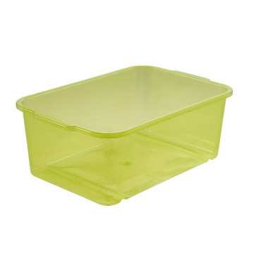Magic műanyag tároló doboz, kicsi, zöld, átlátszó - UTOLSÓ 4 DB