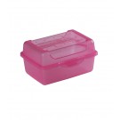 "Micro“ műanyag uzsidoboz, rózsaszín, 11x7,5x6 cm