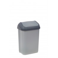 "Swing-Bin" Szemetes, 10 l, ezüst   UTOLSÓ 3 DB
