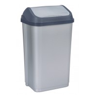 "Swing-Bin" Szemetes, 50 l, ezüst   UTOLSÓ 1 DB
