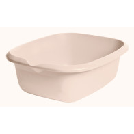 Szögletes tál kiöntővel, krémszínű, 38x32x13,6 cm   UTOLSÓ 3 DB