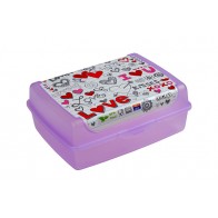 Deco "Love midi“ műanyag uzsidoboz, 1 l, 17x13x6,5 cm - UTOLSÓ 15 DB