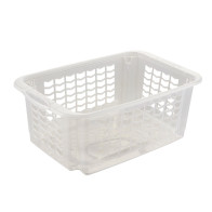 Műanyag kosár FRITZ, kicsi, átlátszó, 30x20x13 cm