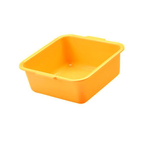 Szögletes tál, narancssárga, 30x30x13 cm