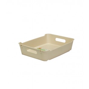 Loft műanyag tároló doboz A5, krémszínű, 28x22x6,5 cm - UTOLSÓ 1 DB