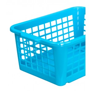 Műanyag kosár, kicsi, kék, 25x17x10cm 