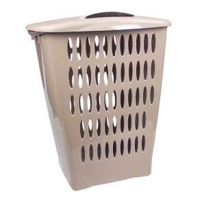 Magas ruháskosár, 45 l, szürke - UTOLSÓ 4 DB
