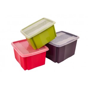 Colours műanyag tároló doboz, zöld, 55x39,5x29,5 cm - UTOLSÓ 3 DB