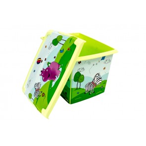 Fashion műanyag tároló doboz,“HIPPO“, 39x29x27 cm