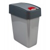 "Magne" billenős szemetes, 45 l, ezüst   UTOLSÓ 3 DB