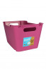 Műanyag doboz LOFT 6 l, rózsaszín, 29,5x19x15 cm