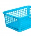 Műanyag kosár, közepes, kék, 30x20x11 cm 