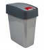 "Magne" billenős szemetes, 45 l, ezüst   UTOLSÓ 3 DB