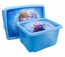 Műanyag tároló doboz "FROZEN", 45 l, kék, fedéllel, 55x39,5x29,5 cm